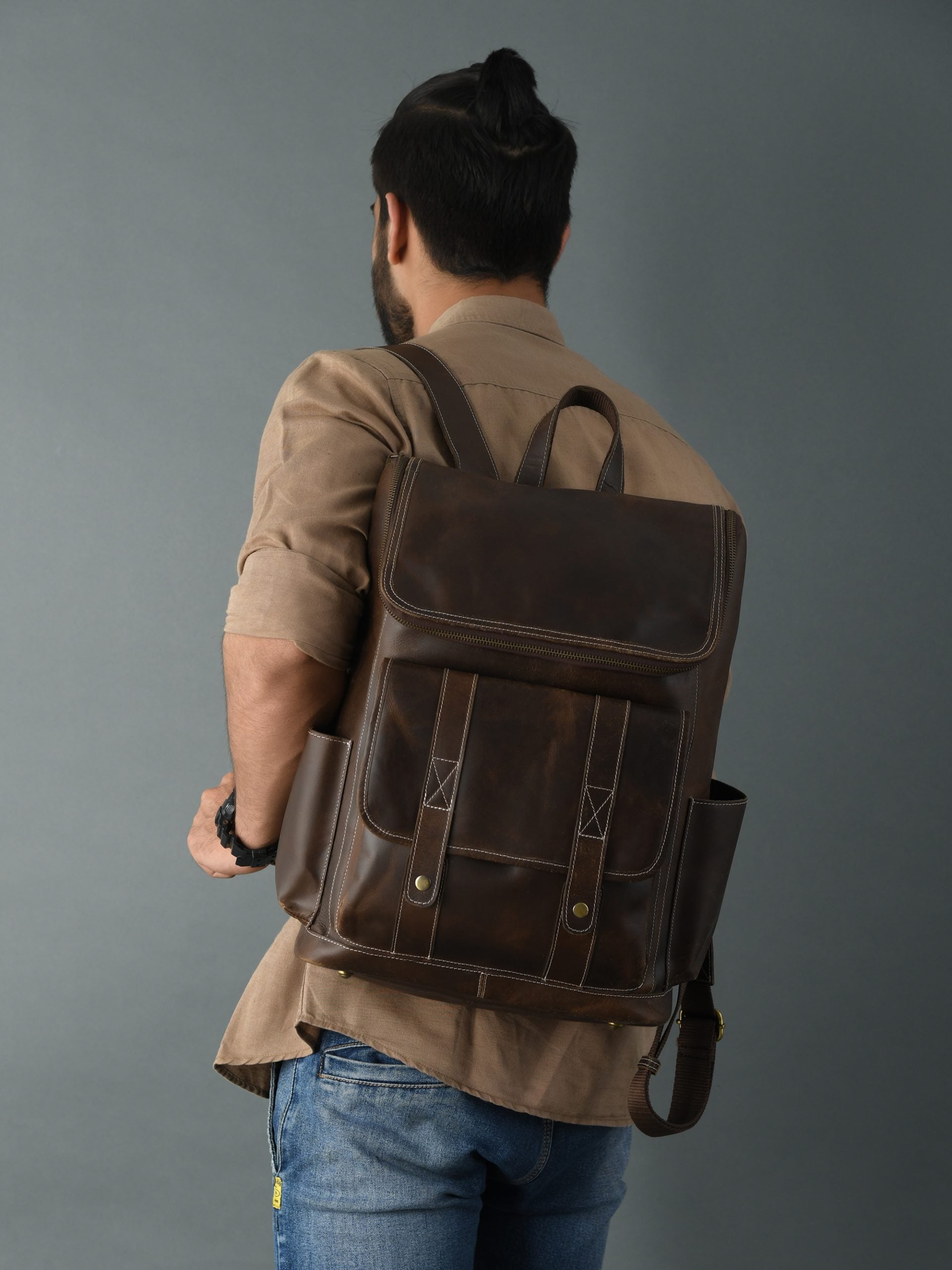 Alpha Leather Backpack