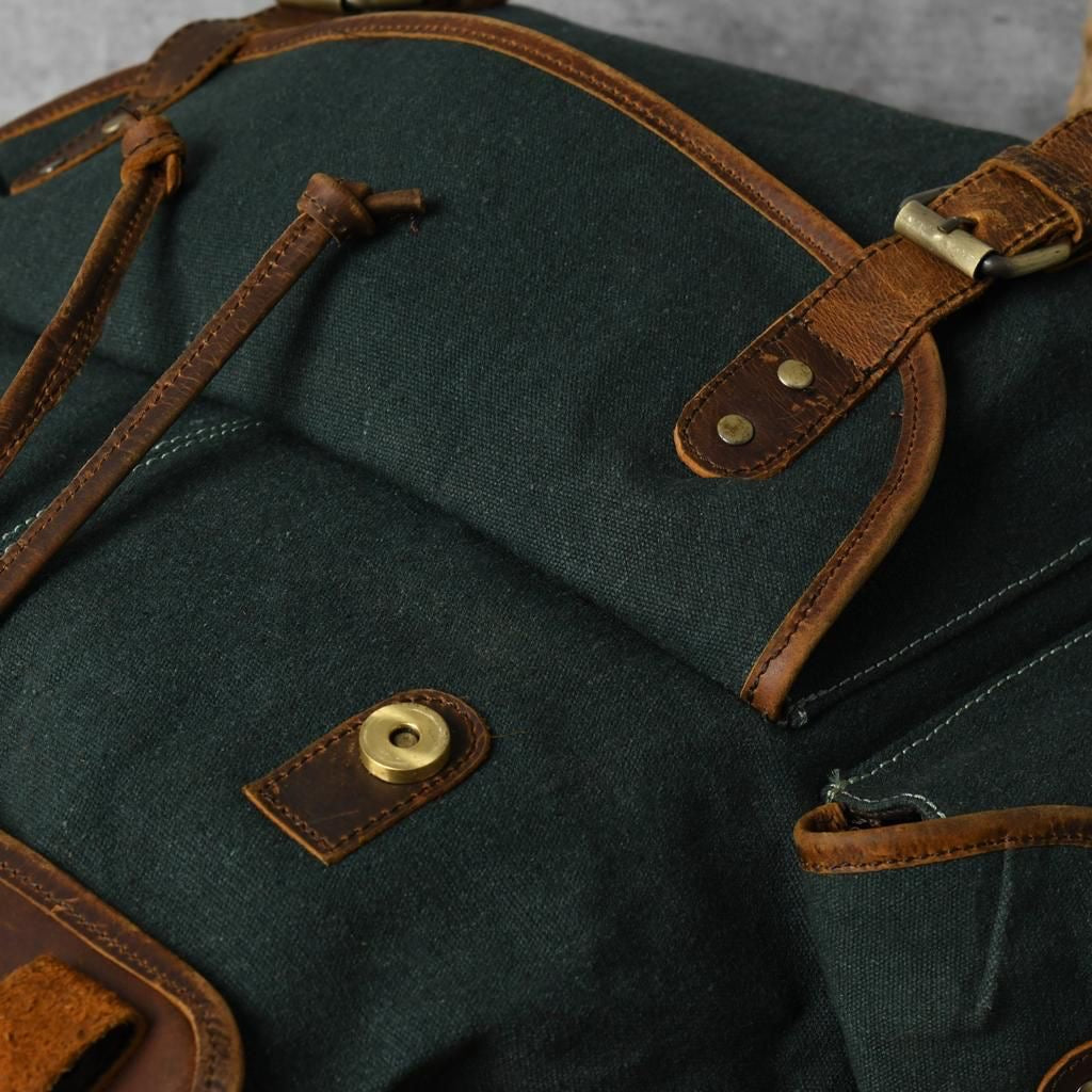 Craft Of Canvas Leather Backpack