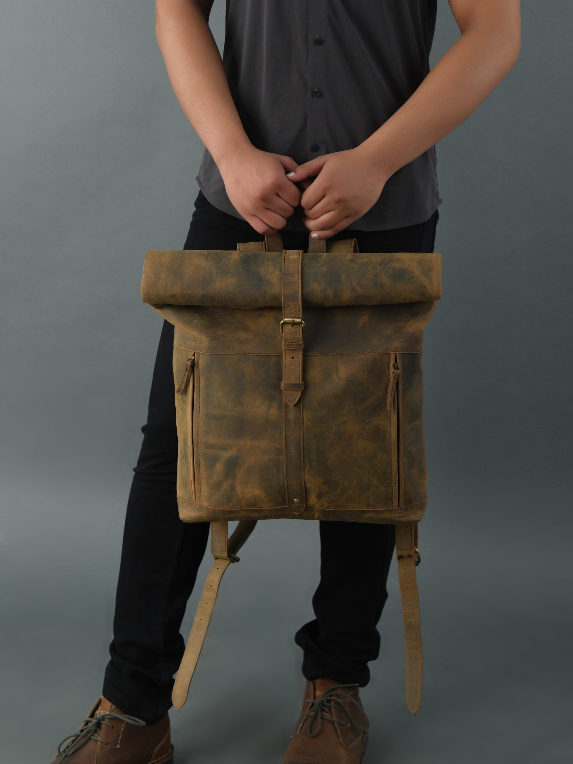 The Halk Roll Top Backpack