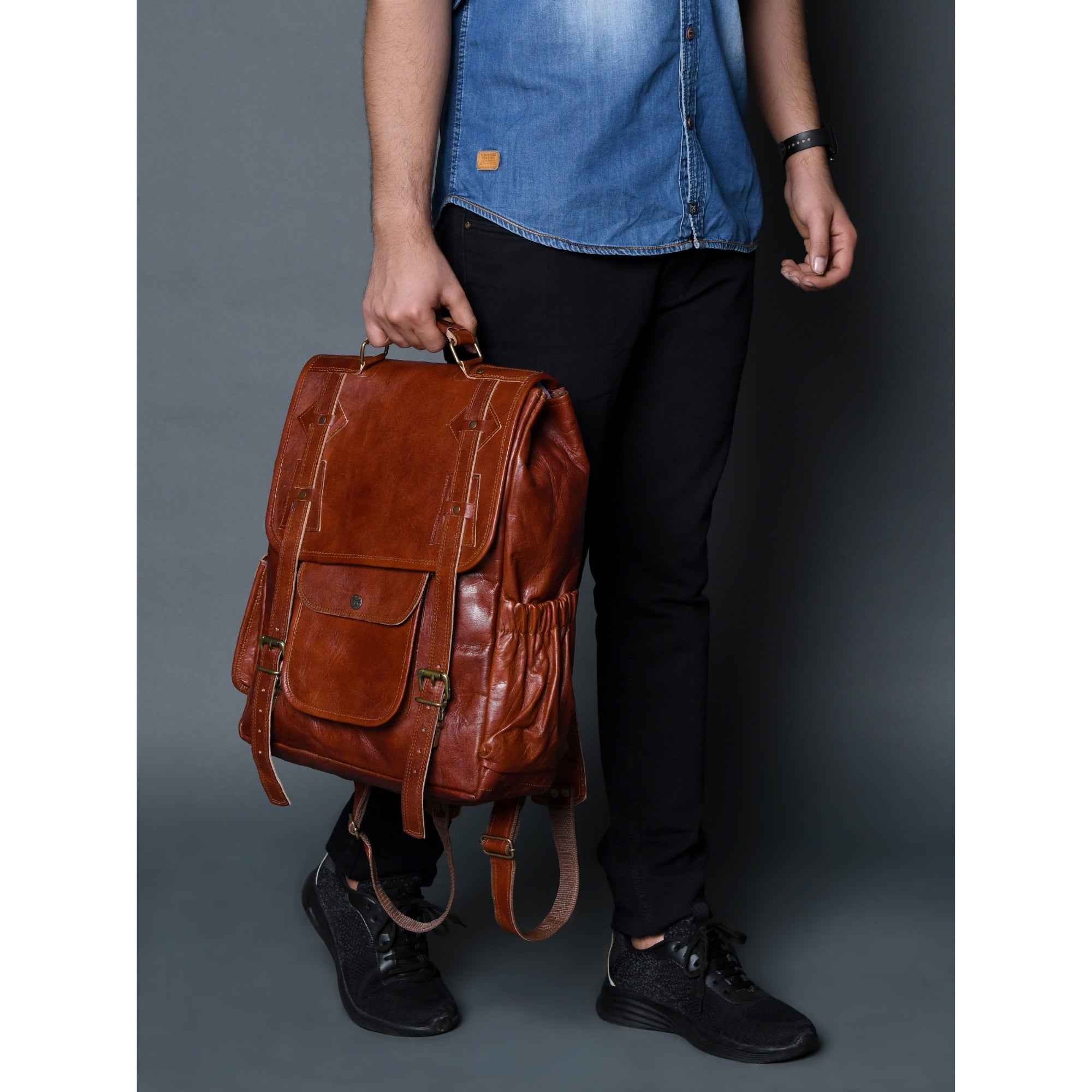 Texas Leather Backpack