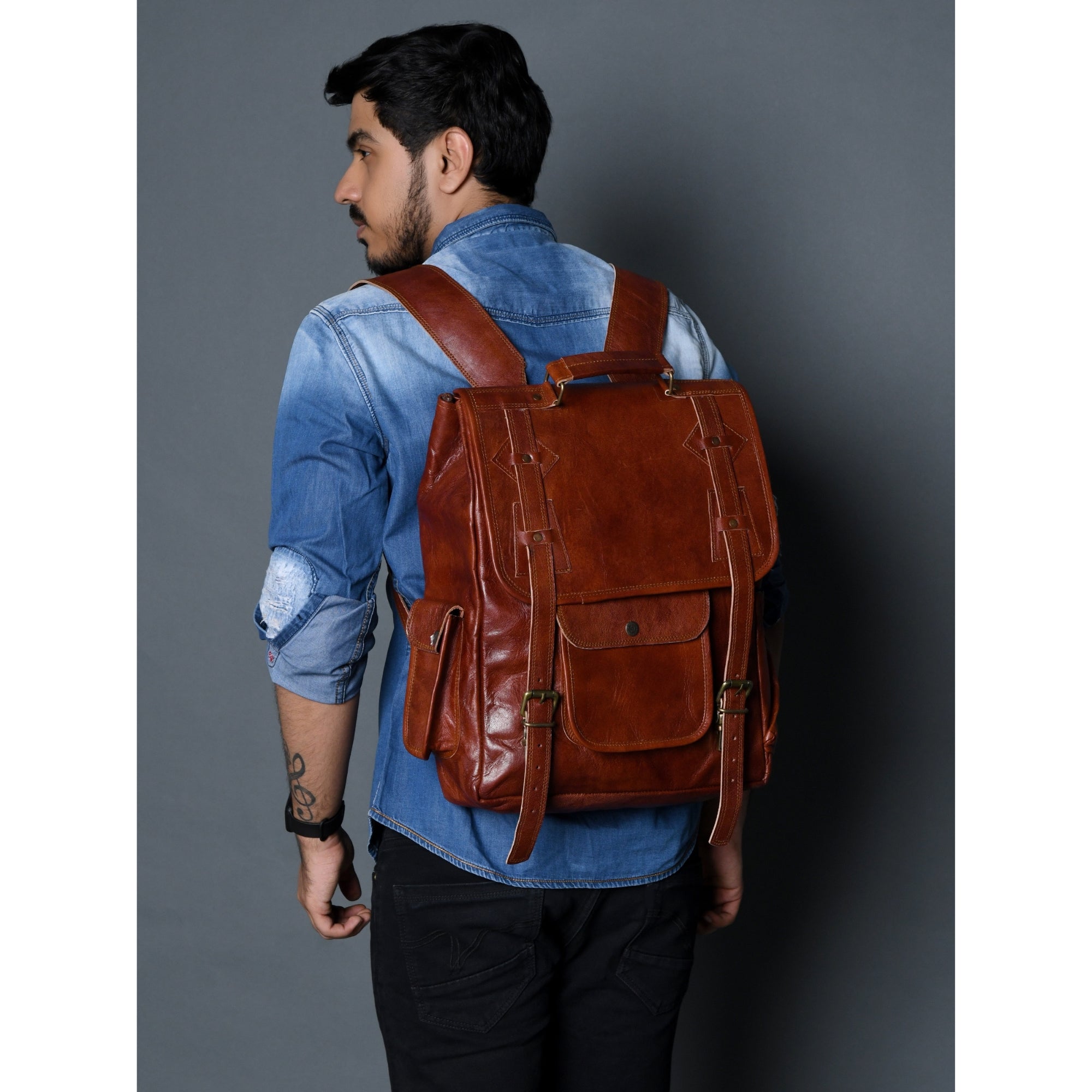 Texas Leather Backpack
