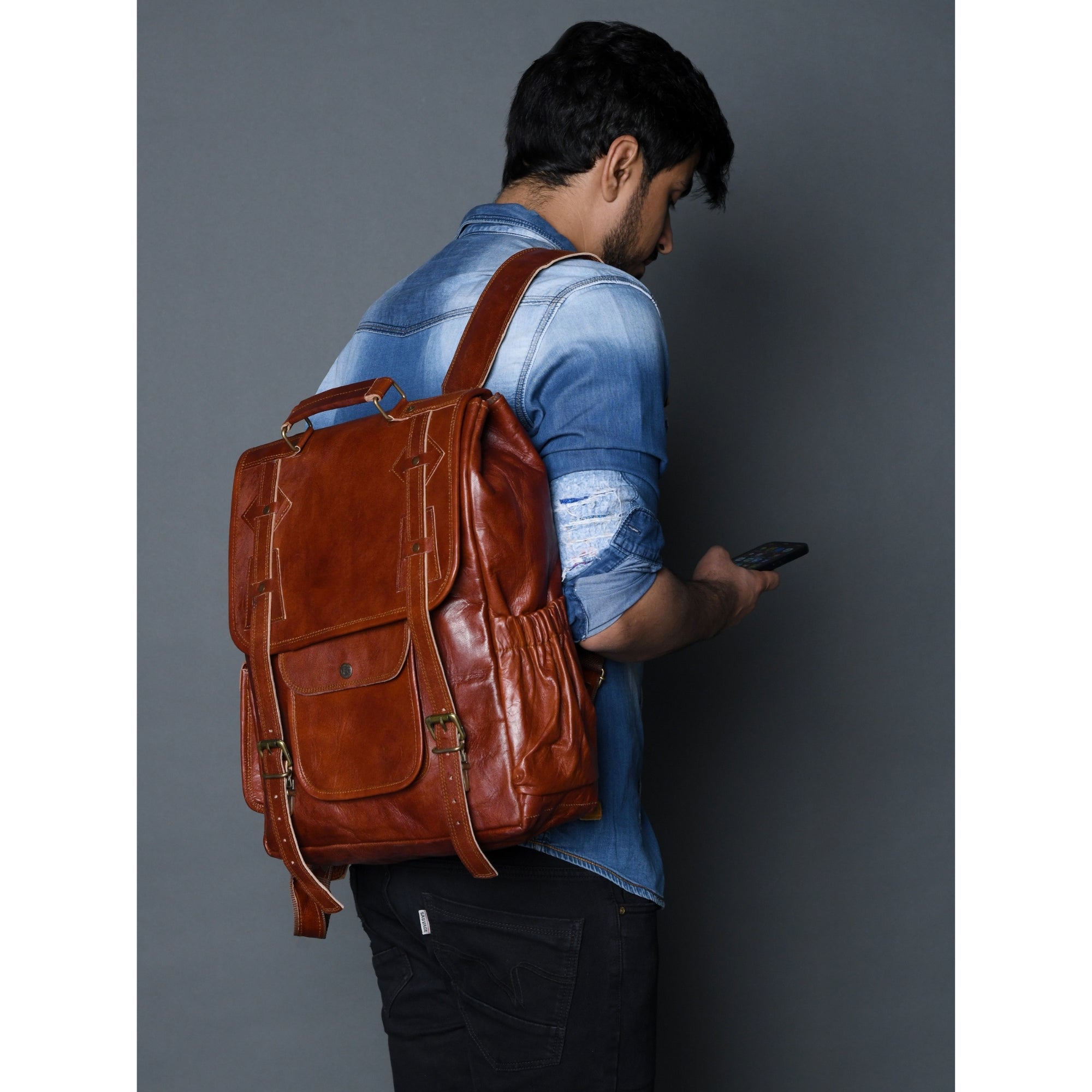 Texas Leather Backpack