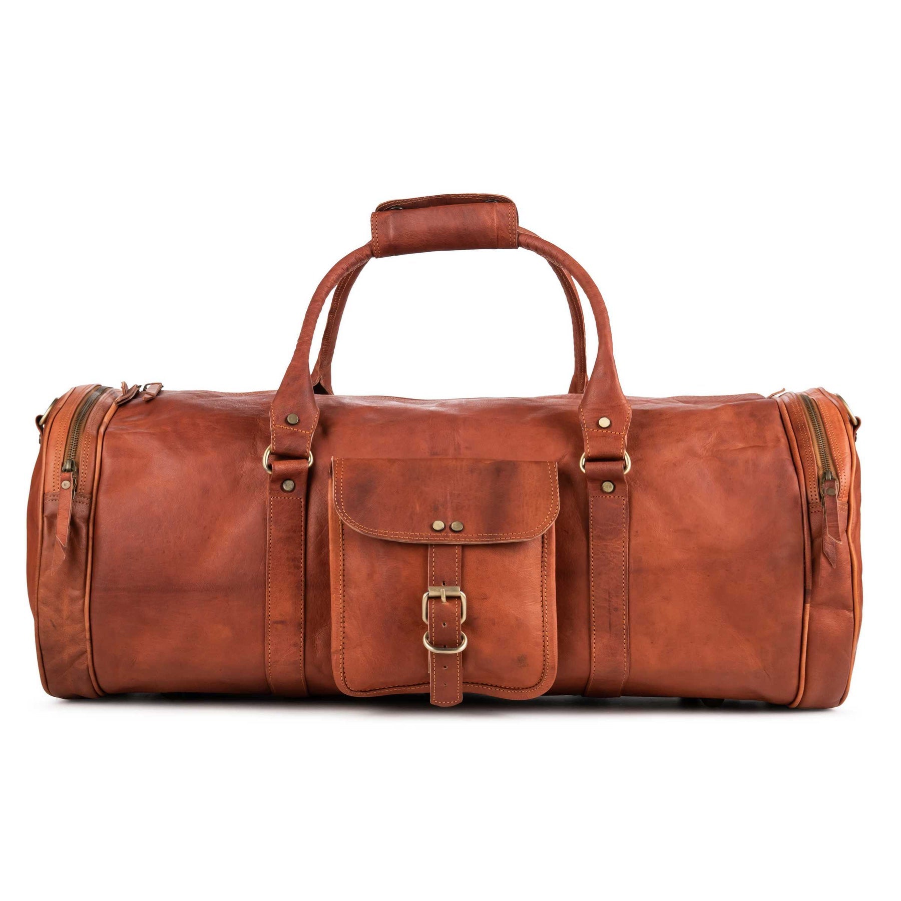 Dapper Leather Duffle Bag