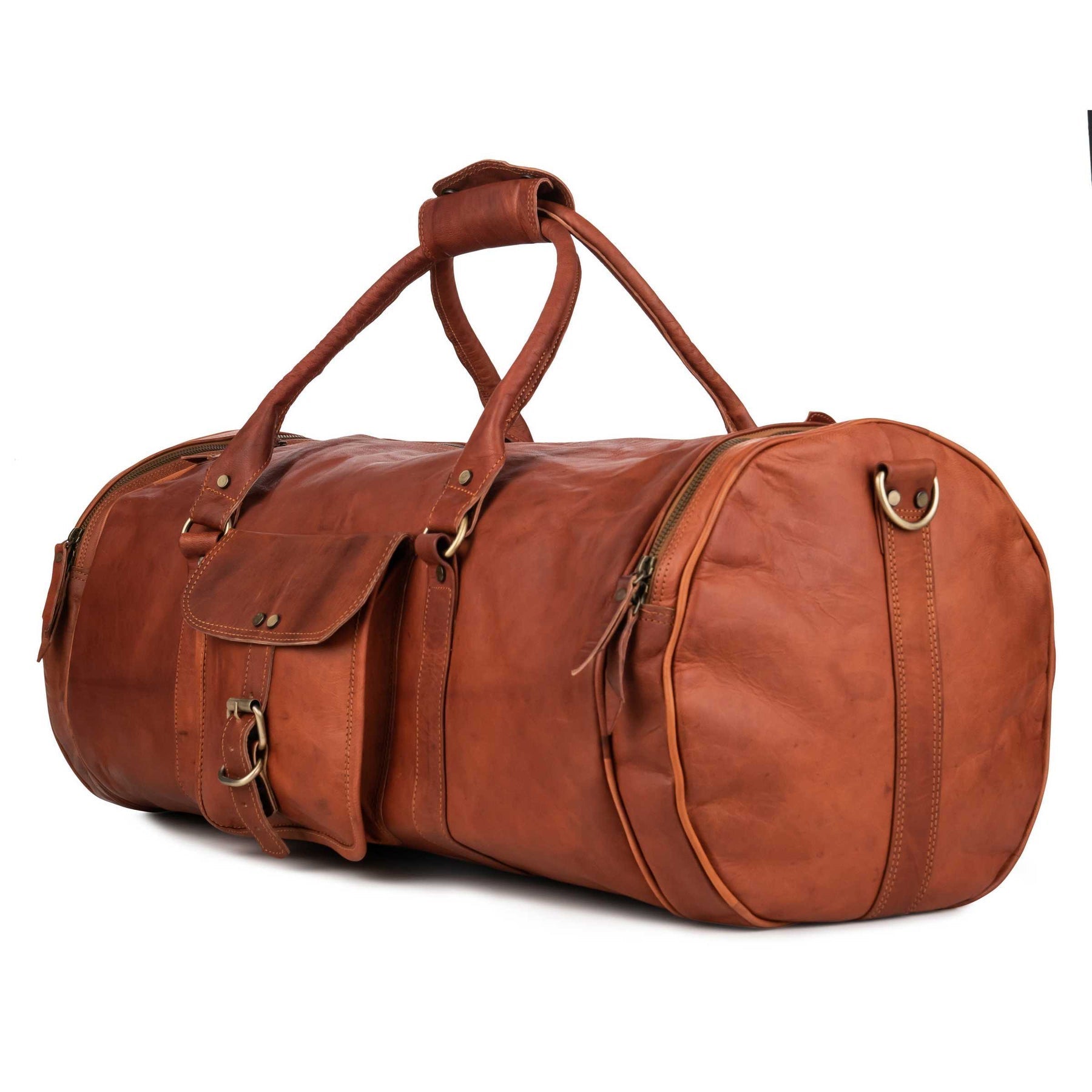 Dapper Leather Duffle Bag