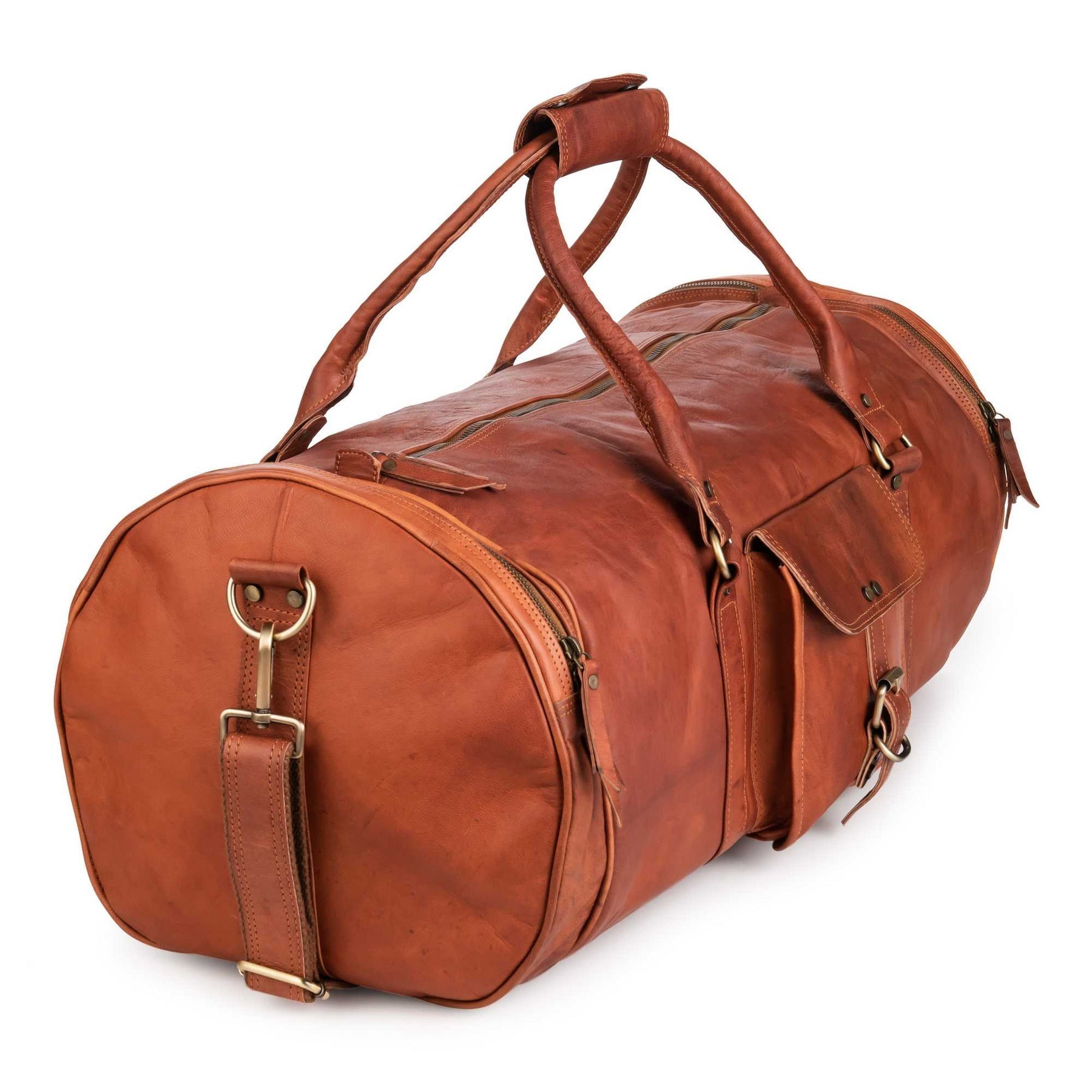 Dapper Leather Duffle Bag