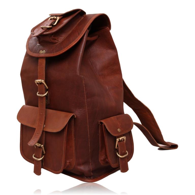 The Explorer Leather Travel Backpack