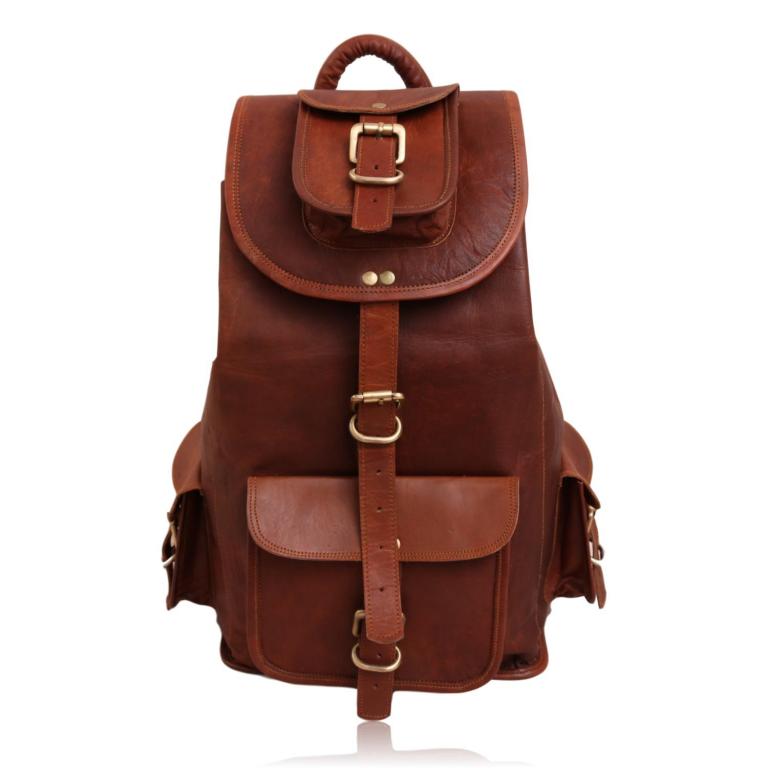 The Explorer Leather Travel Backpack